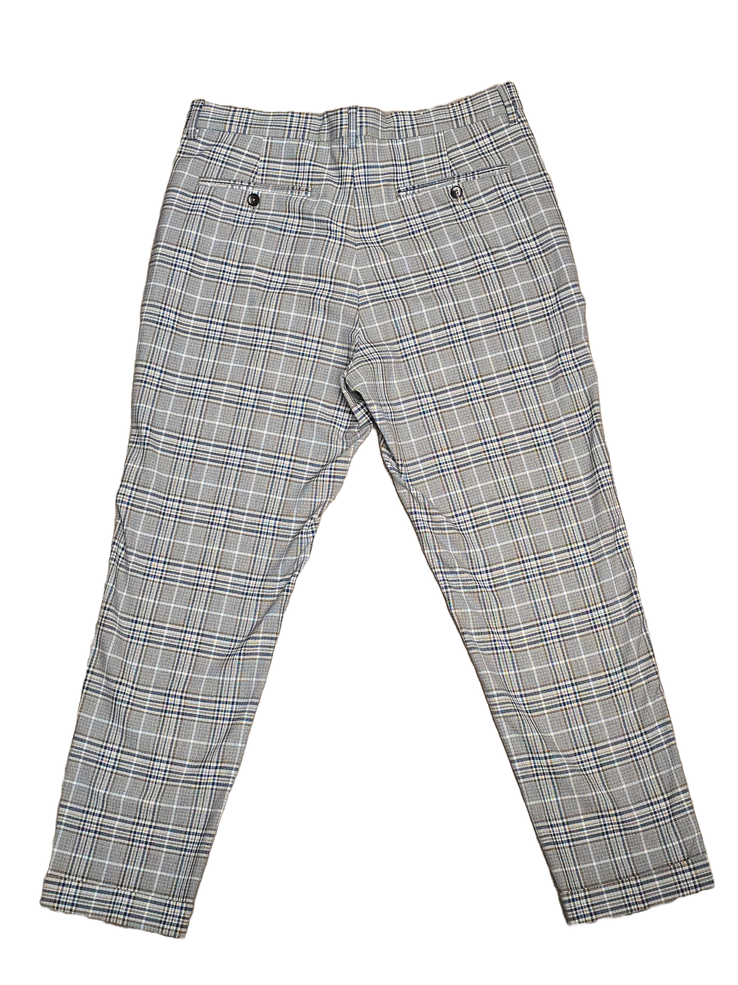 Zara Plaid Slim Fit Trousers