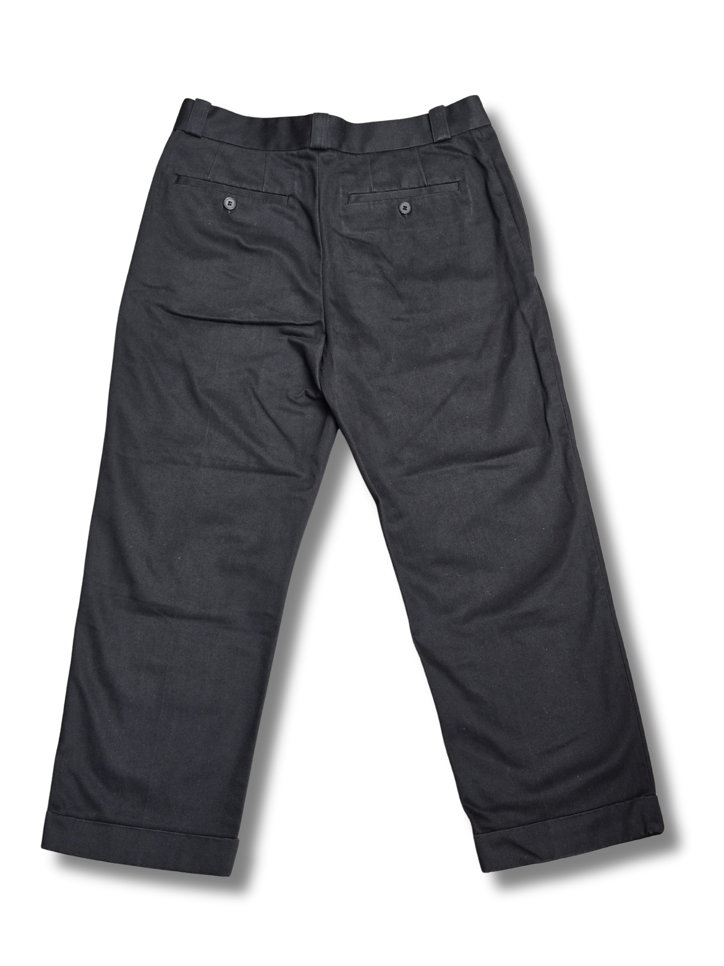 H&M Black Straight-Leg Trousers