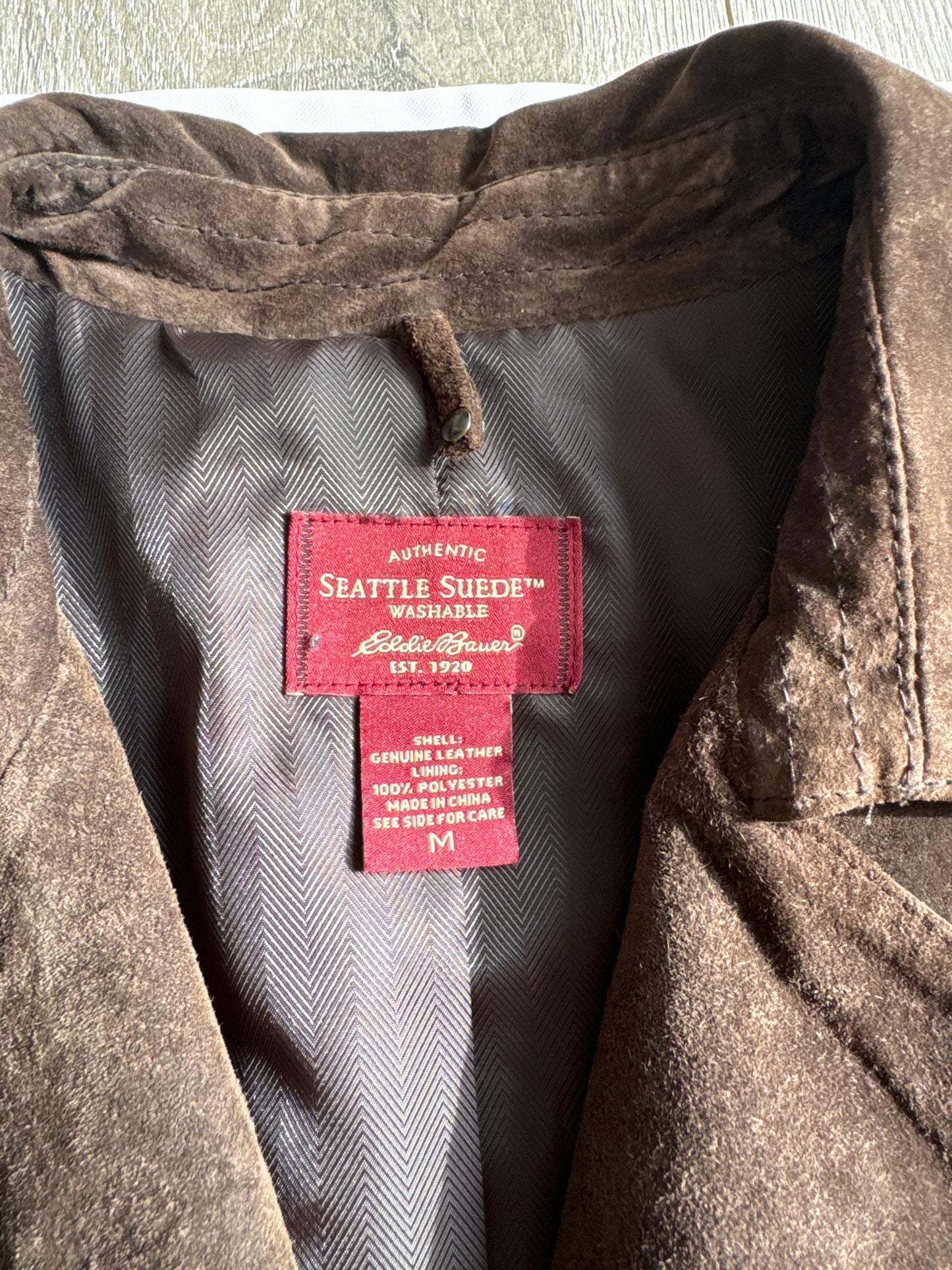 Eddie Bauer Seattle Suede™ Trench Jacket – Chocolate Brown