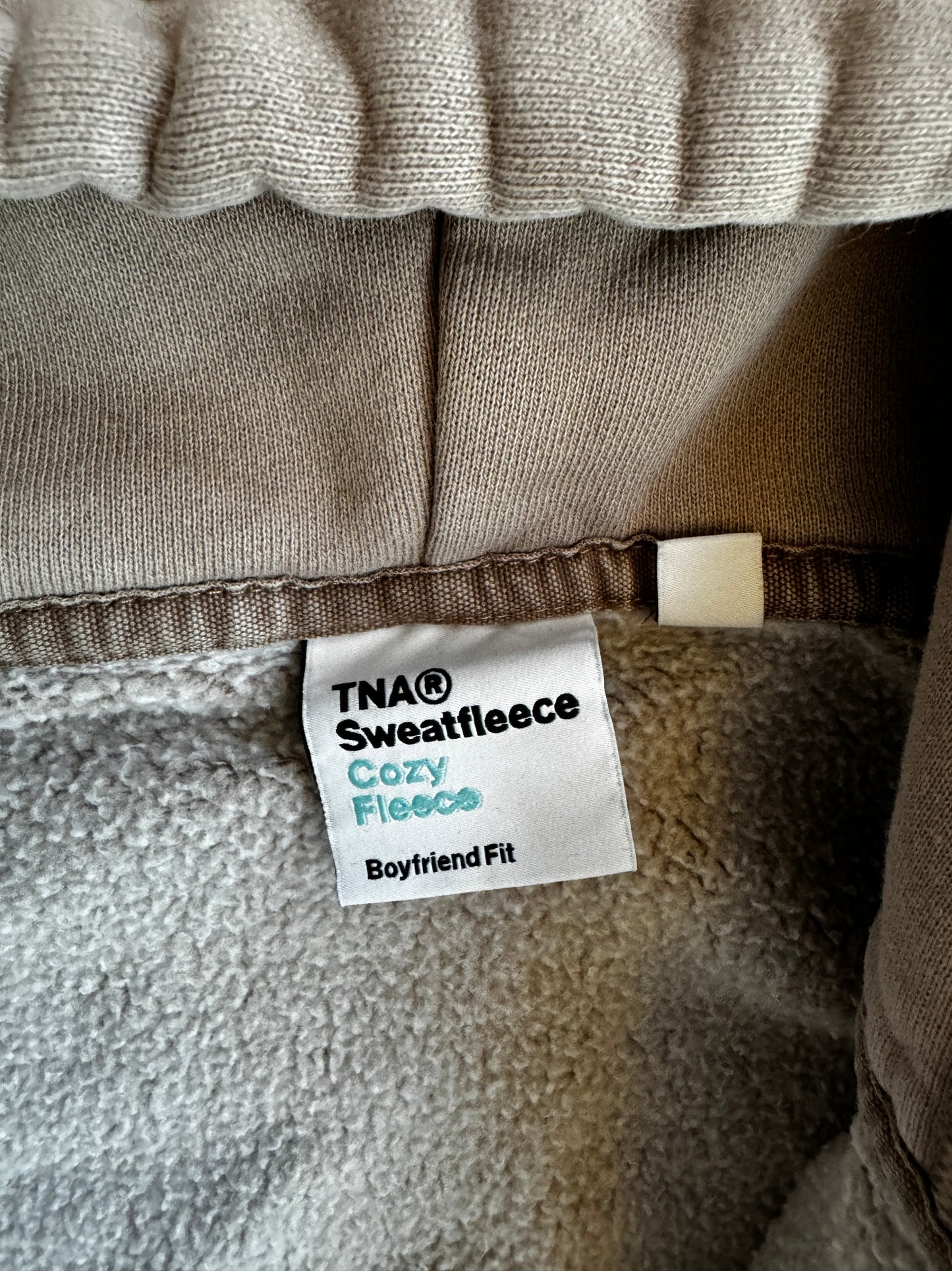 TNA Sweatfleece Hoodie – Boyfriend Fit (Cozy Fleece)