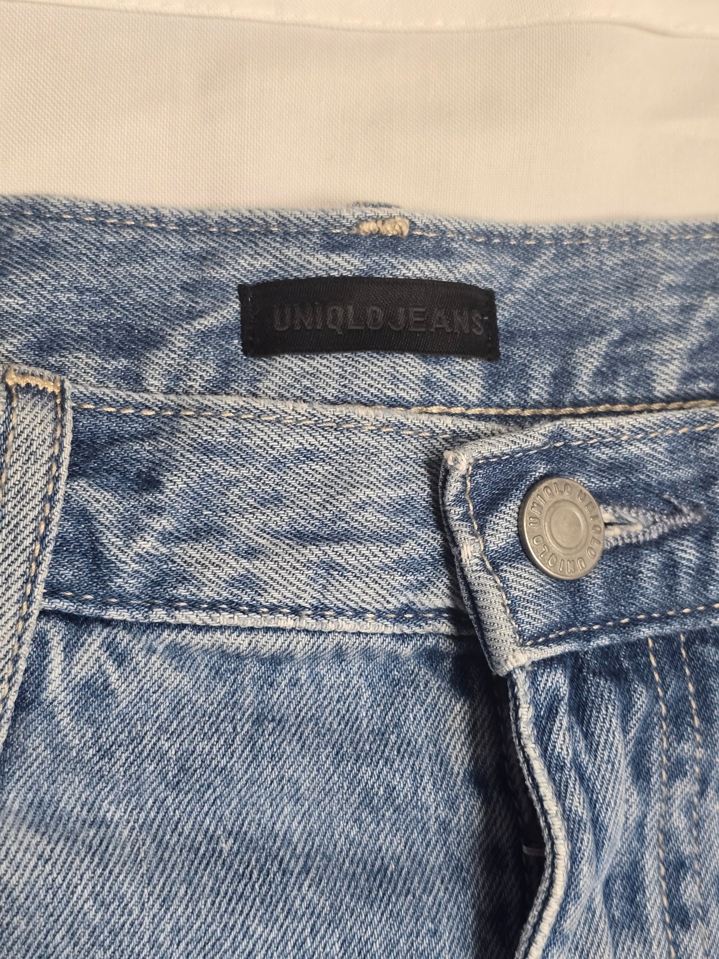 Denim Uniqlo Midi Skirt