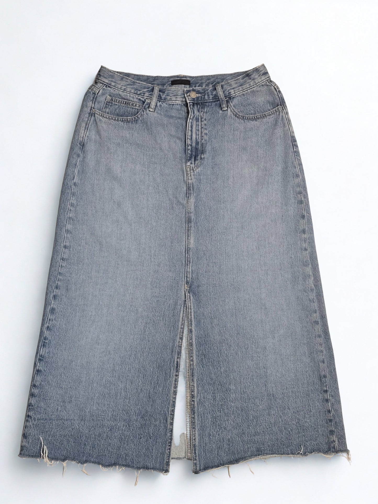 Denim Uniqlo Midi Skirt
