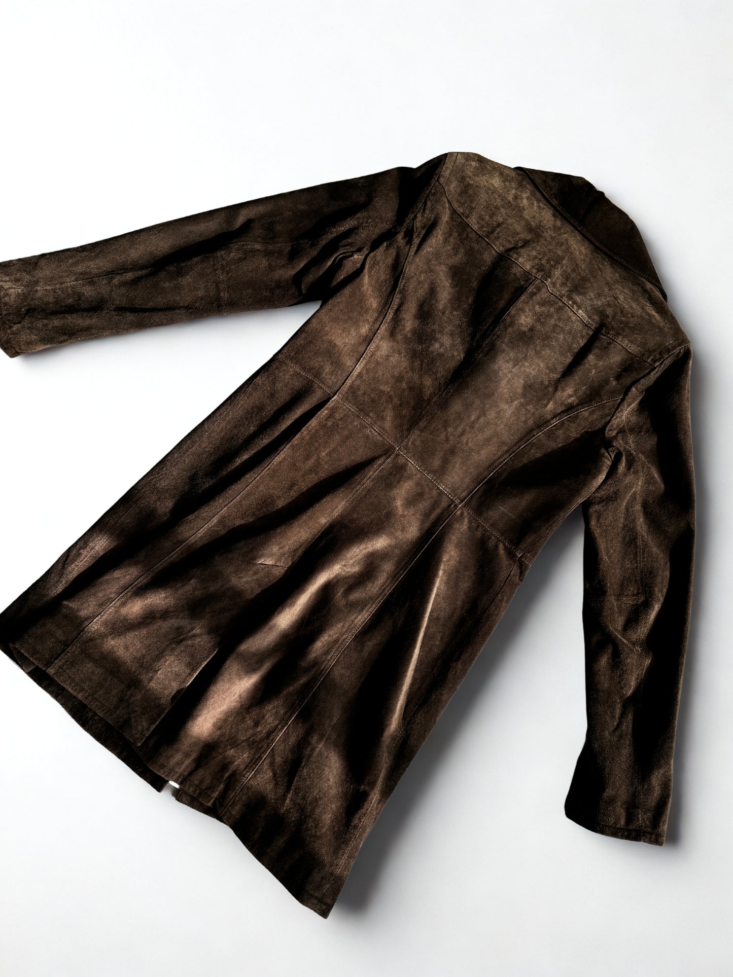 Eddie Bauer Seattle Suede™ Trench Jacket – Chocolate Brown