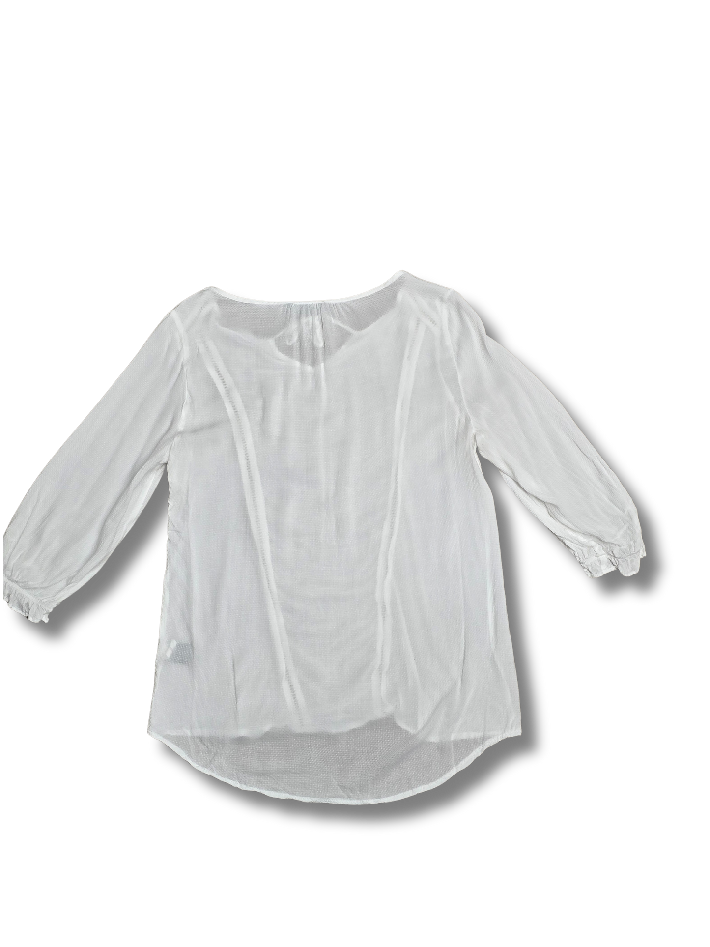 RW&CO White Sheer Blouse