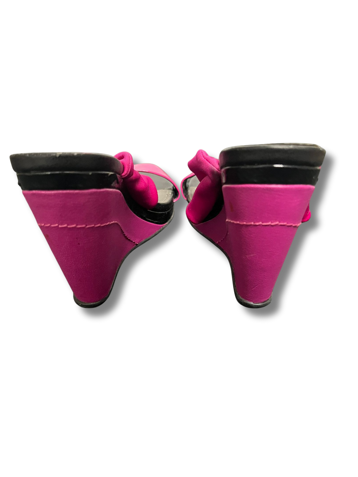 Kenneth Cole Reaction Fuchsia Wedge Heels