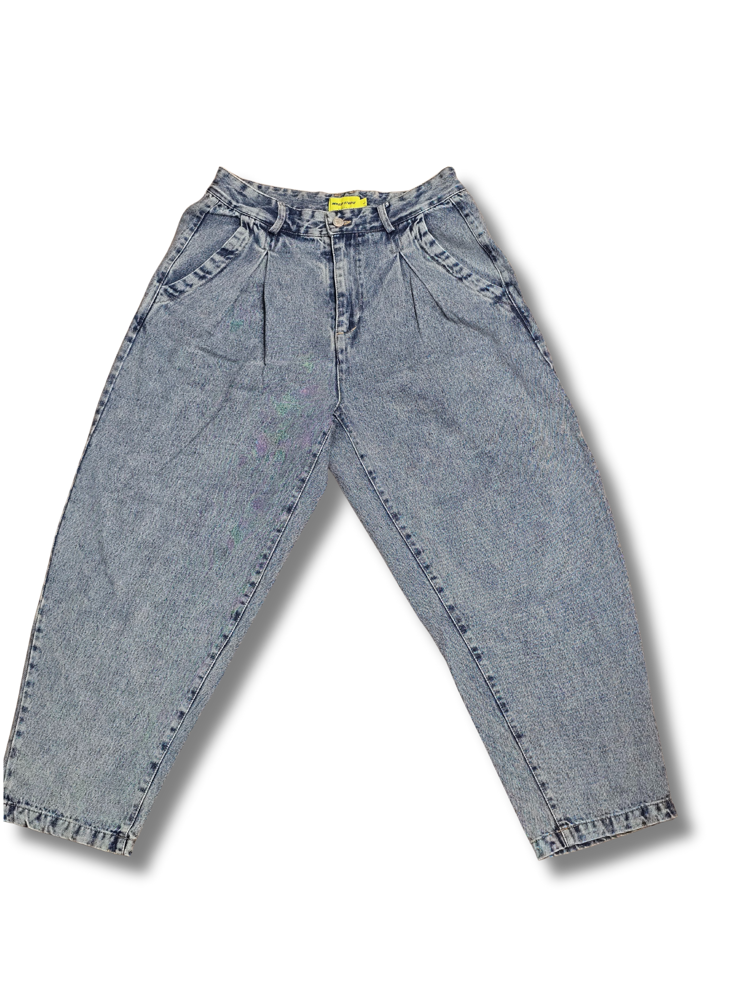 MRGGR Studio Light Wash Pleated Jeans