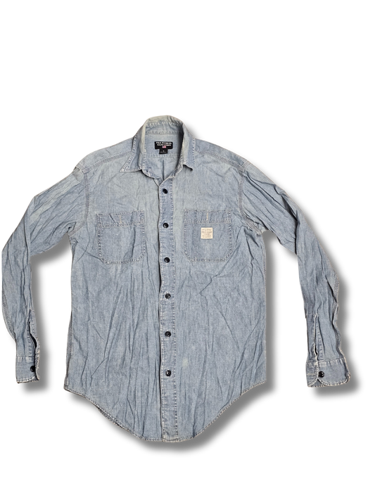 Ralph Lauren Men’s Light Blue Denim-Style Button-Up