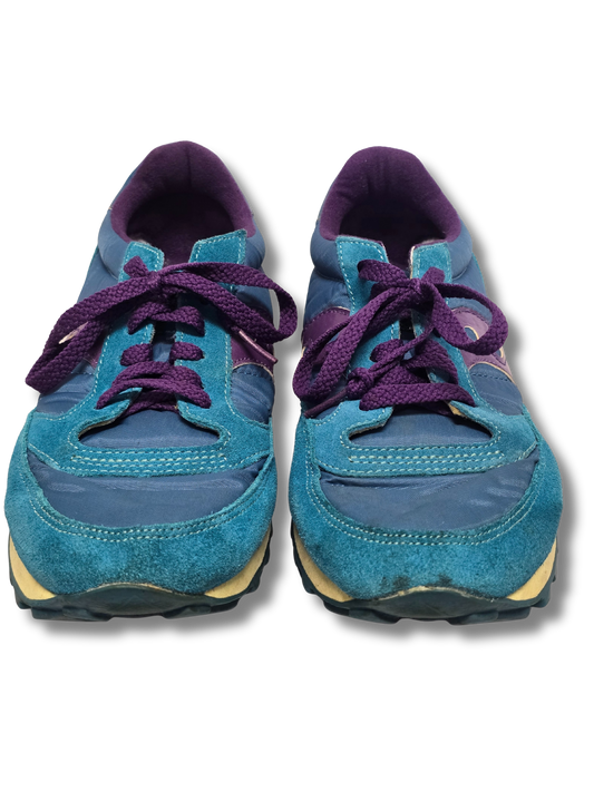 Saucony Jazz Original Teal & Purple Sneakers