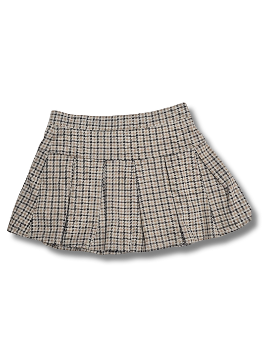 American Eagle Plaid Pleated Mini Skirt