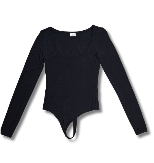 Wilfred Black Long Sleeve Bodysuit