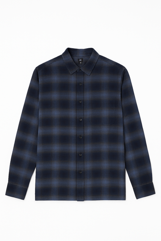 Uniqlo Navy Flannel Shirt