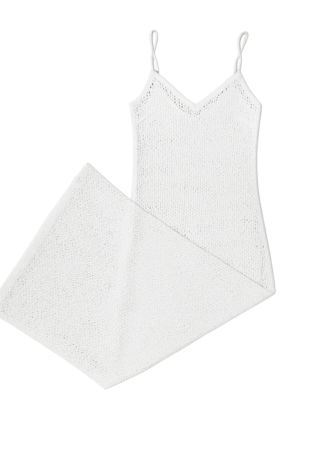 MNG White Crochet Dress