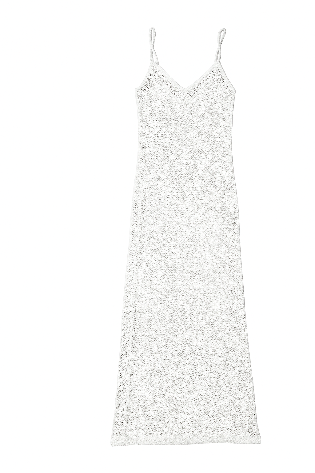 MNG White Crochet Dress