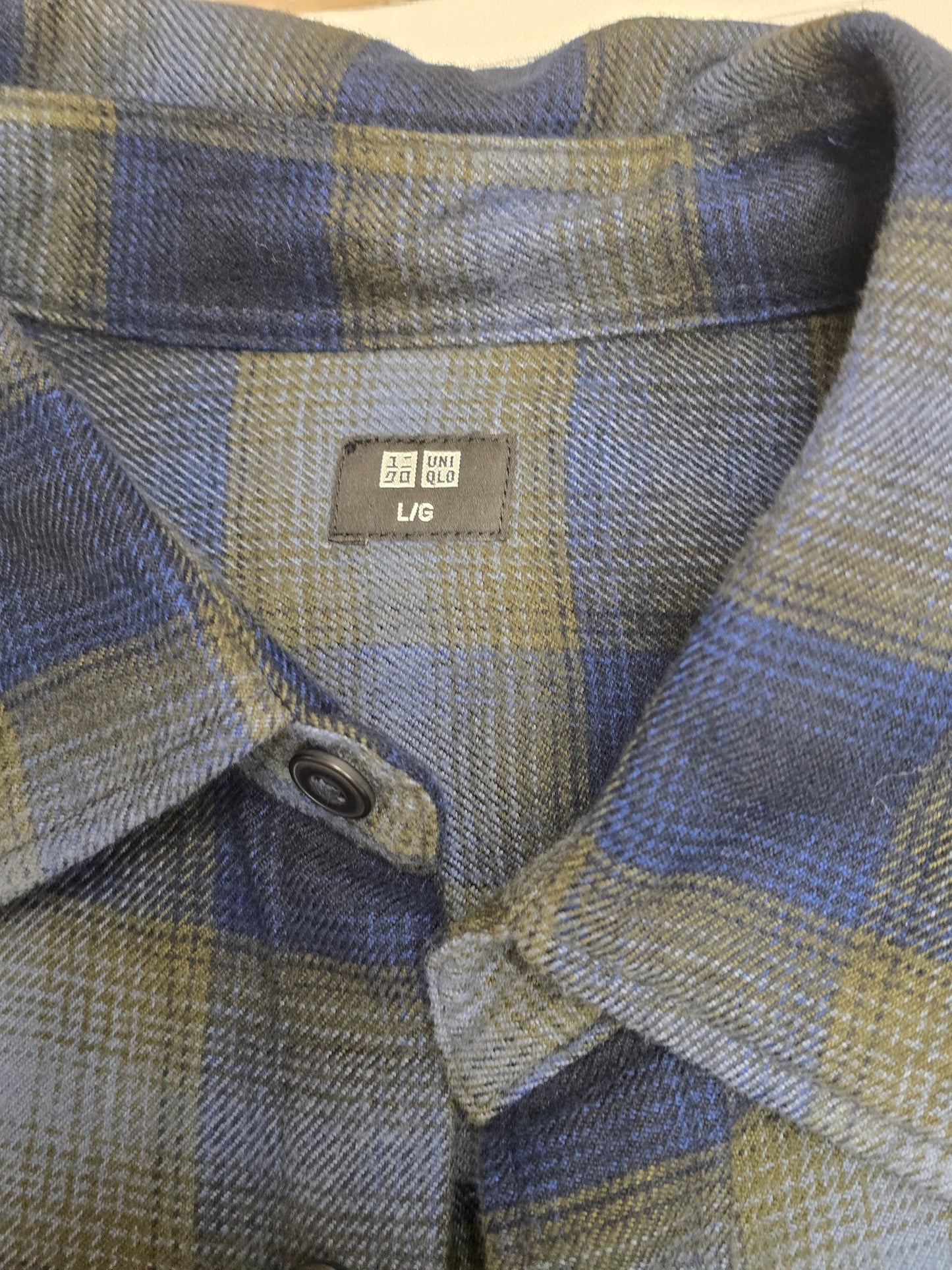 Uniqlo Navy Flannel Shirt
