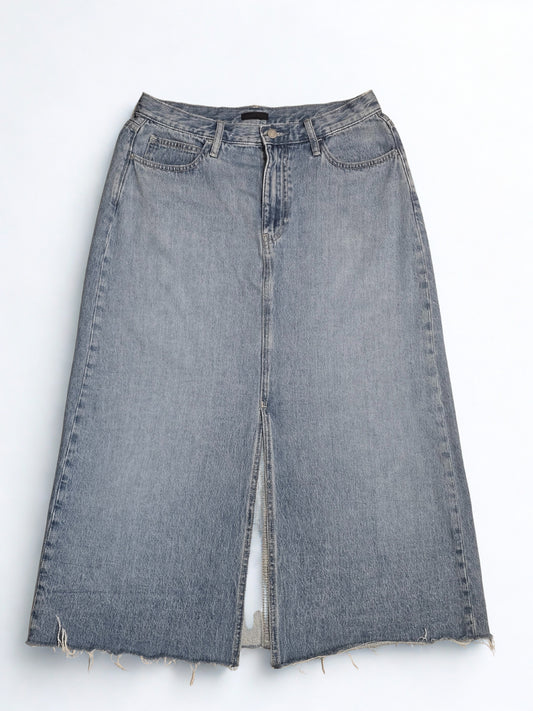 Denim Uniqlo Midi Skirt