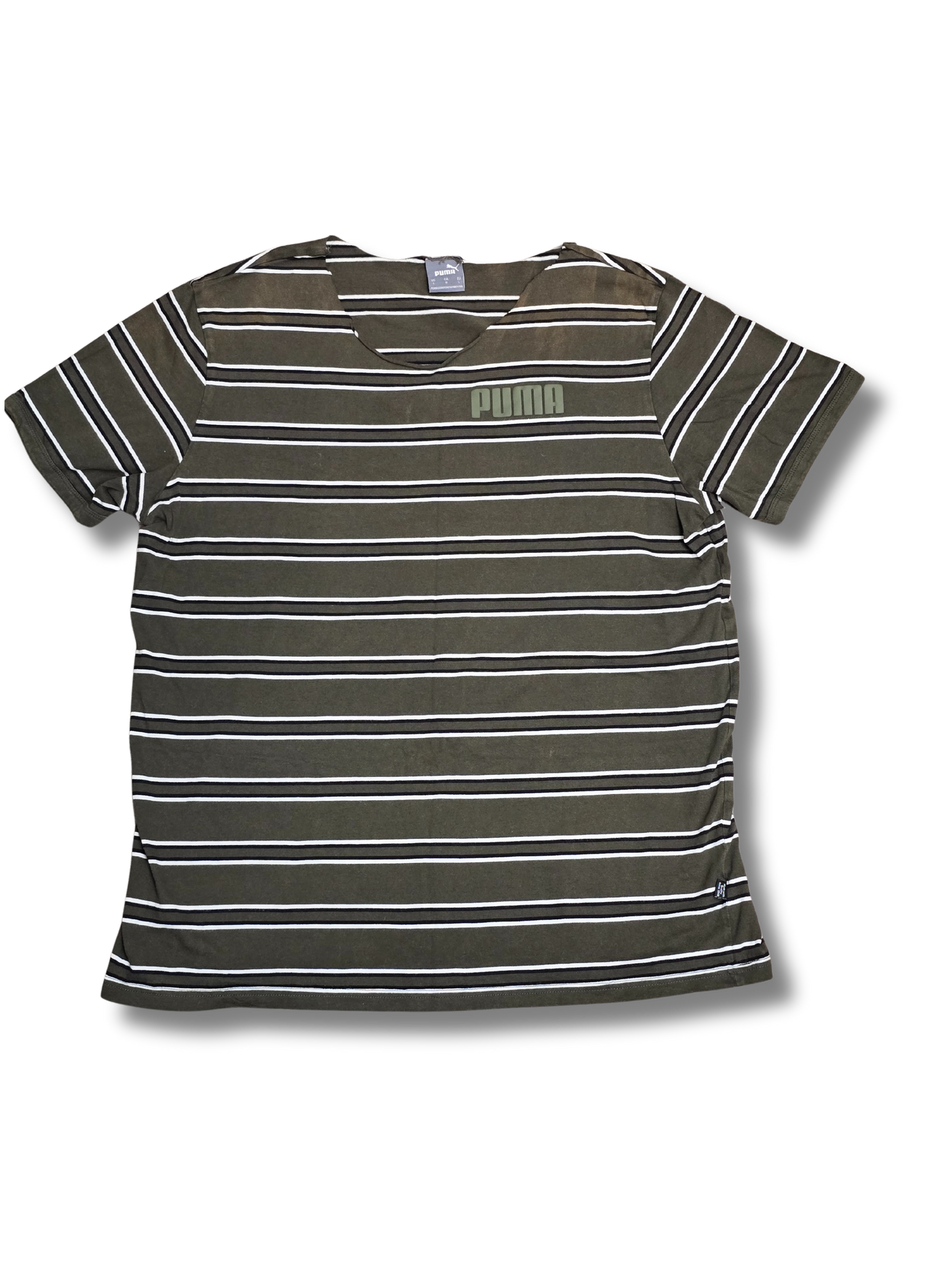 PUMA striped crewneck tee