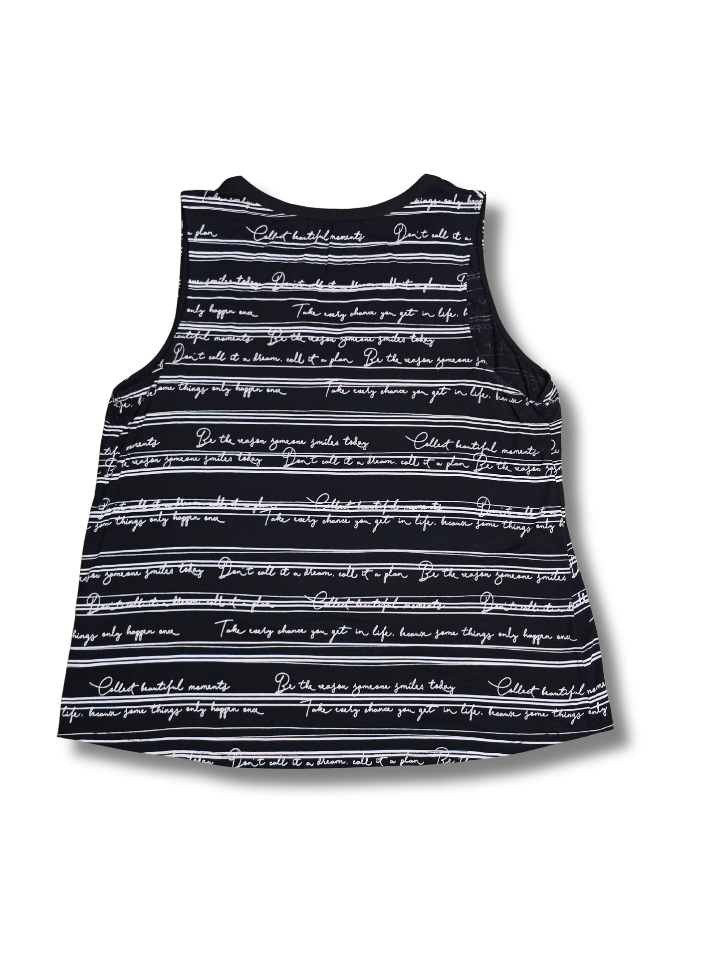 Reitmans Script-Print Sleeveless Blouse