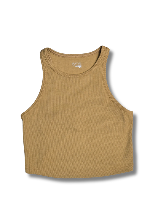 Offline by Aerie Ribbed Cropped Tank