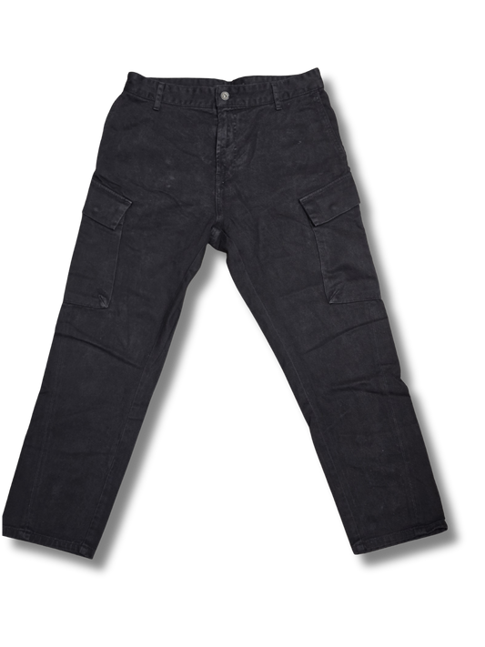 Zara Man Black Cargo Pants