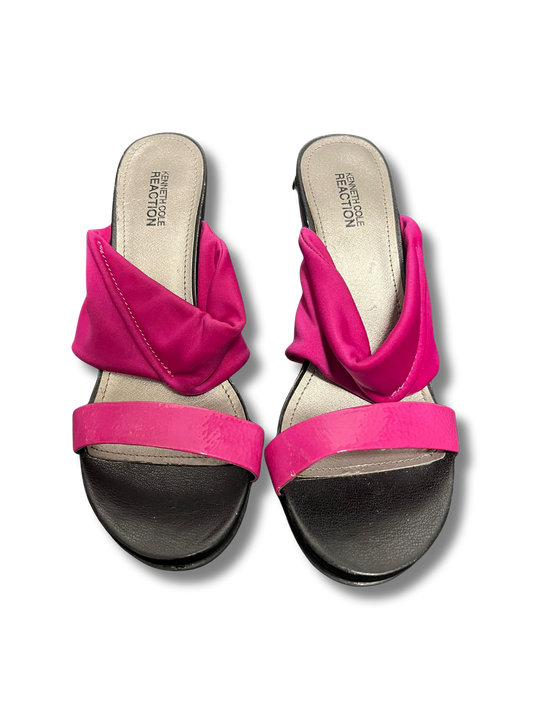 Kenneth Cole Reaction Fuchsia Wedge Heels